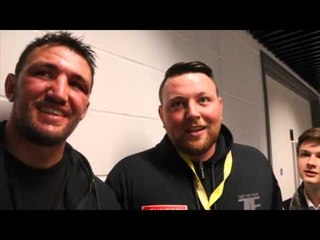 HUGHIE FURY BEATS FRED KASSI AS CUT EYE LEADS TO TECHINCAL DECISION WIN - POST FIGHT INTERVIEW
