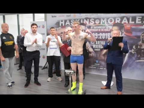 PADDY GALLAGHER v TONY DIXON - OFFICIAL WEIGH IN & HEAD TO HEAD / HASKINS v MORALES