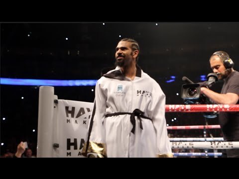 'AINT NO STOPPING US NOW' - DAVID HAYE RING WALK WALK (v ARNOLD 'THE COBRA' GJERGJAJ')