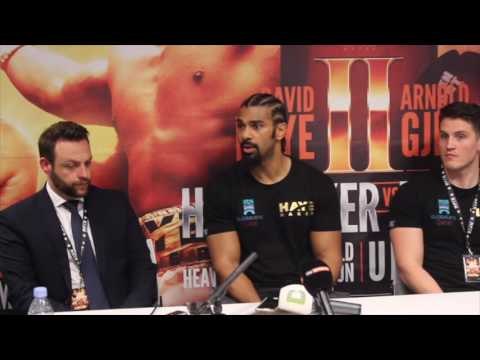DAVID HAYE v ARNOLD 'THE COBRA' GJERGJAJ - FULL POST FIGHT PRESS CONFERENCE / HAYE DAY