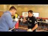 RAW POWER - CALLUM SMITH SMASHING THE PADS WITH JOE GALLAGHER AHEAD OF REAL LIFE ROCKY STORY