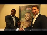 DILLIAN WHYTE TELLS EDDIE HEARN - 'YOU DONT HAVE TO SHAKE MY HAND SO HARD, WE'RE NOT AT WAR ANYMORE'