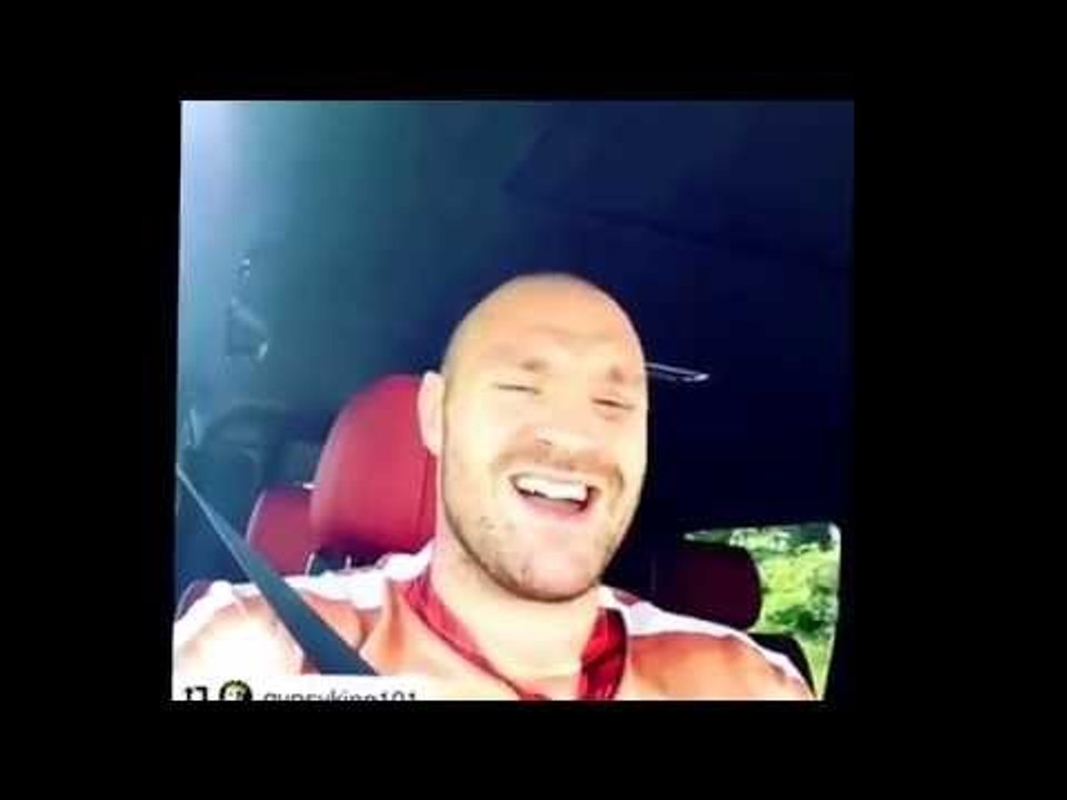 TYSON FURY HAVIN' IT LARGE ON SUNDAY SINGING SESSION IN DA MOTOR / FURY v KLITSCHKO 2