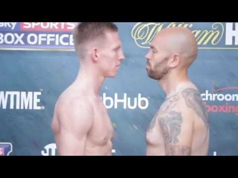 TED CHEESEMAN v DANNY LITTLE - OFFICIAL WEIGH IN & HEAD TO HEAD / JOSHUA v BREAZEALE