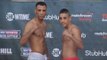 KAL YAFAI v JOSEF HAITAI OFFICIAL WEIGH IN & HEAD TO HEAD / JOSHUA v BREAZEALE