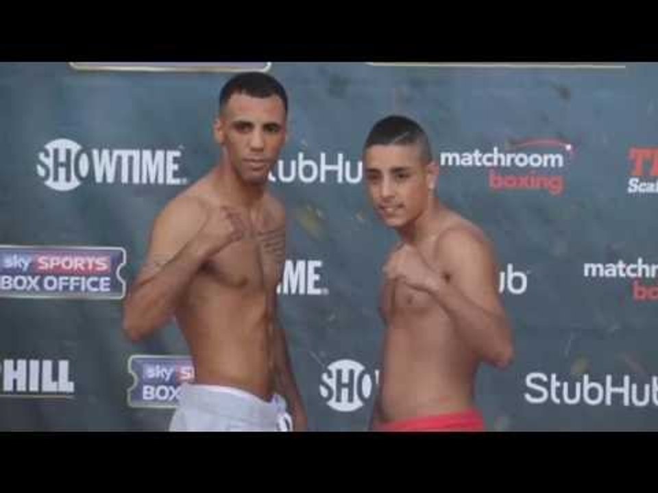 KAL YAFAI v JOSEF HAITAI OFFICIAL WEIGH IN & HEAD TO HEAD / JOSHUA v BREAZEALE