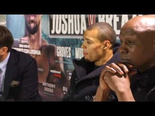 CHRIS EUBANK JR, EDDIE HEARN & CHRIS EUBANK SNR PRESS CONFERENCE - DISCUSSING GENNADY GOLOVKIN FIGHT