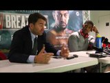 ANTHONY JOSHUA & EDDIE HEARN DISCUSS POTENTIAL DEONTAY WILDER FIGHT @ PRESS CONFERENCE