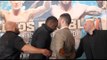 HEADS IN !!! - DILLIAN WHYTE v DAVE ALLEN - HEAD TO HEAD @ FINAL PRESS CONFERENCE / LEEDS RUMBLE