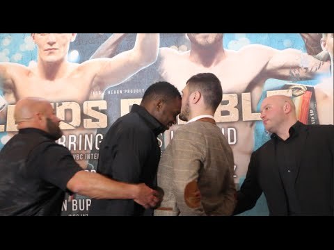 HEADS IN !!! - DILLIAN WHYTE v DAVE ALLEN - HEAD TO HEAD @ FINAL PRESS CONFERENCE / LEEDS RUMBLE