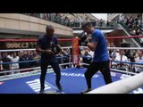 COOLHAND SPEED! - LUKE CAMPBELL SHOWS IMMENSE SPEED IN PADWORK WITH JORGE RUBIO / CAMPBELL v MENDEZ