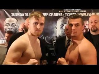 GARY SWEENEY v MAREK GABOR - OFFICIAL WEIGH IN VIDEO (FROM CARDIFF, WALES)