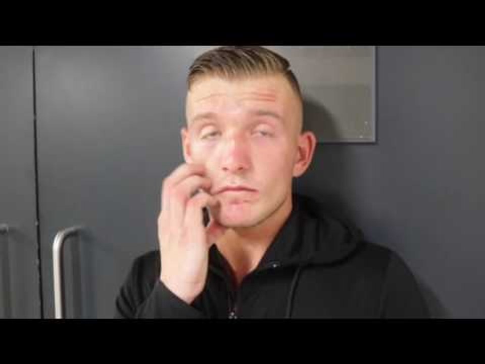 DARREN TETLEY POST FIGHT INTERVIEW AFTER HIS POINTS WIN OVER RYAN HARDY IN LEEDS