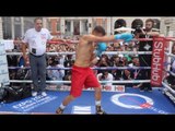 GENNADY GOLOVKIN SHADOW BOXING - 'GGG' TAKES OFF TOP TO REVEAL PHYSIQUE AHEAD OF KELL BROOK CLASH