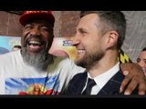 SHANNON BRIGGS TELLS CARL FROCH - 'YOU ARE ONE OF THE BEST FIGHTERS OF ALL TIME!' / LETS GO CHAMP