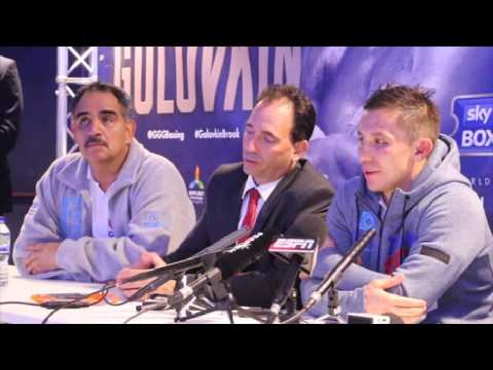GENNADY GOLOVKIN - 'I WANT TO FIGHT BILLY JOE SAUNDERS. I WANT ALL THE BELTS' / GOLOVKIN v BROOK