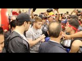 MEXICAN MOBBED! - SAUL 'CANELO' ALVAREZ IS COMPLETELY SWAMPED BY FANS / CANELO v SMITH