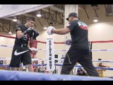 CANELO v SMITH - MEDIA WORKOUT FOOTAGE (TEXAS) -  ROSADO,  MONROE JR, DE LA HOYA, LIAM SMITH & MORE