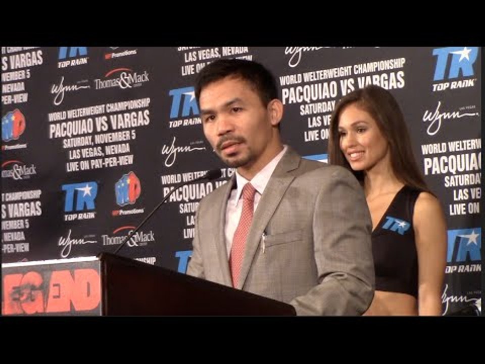 A LEGEND RETURNS!! MANNY PACQUIAO v JESSIE VARGAS - PRESS CONFERENCE W/ BOB ARUM / PACQUIAO v VARGAS