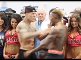 VERY HEATED!!!!!! - GABRIEL ROSADO SHOVES WILLIE MONROE JR AS TEMPERS FLARE AT WEIGH IN
