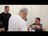 WAYNE ROONEY COMES TO SEE ANTHONY CROLLA BEFORE LINARES FIGHT - DISCUSS MAN UTD 4-1 OVER LEICESTER