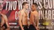ISAAC LOWE v ELVIS GUILLEN - OFFICIAL WEIGH IN & HEAD TO HEAD / CROLLA v LINARES