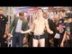 EPIC!!! ANTHONY CROLLA v JORGE LINARES  - OFFICIAL WEIGH IN & HEAD TO HEAD / CROLLA v LINARES
