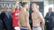 NATHAN CLEVERLY v JUERGEN BRAEHMER  - OFFICIAL WEIGH IN & HEAD TO HEAD / BRAEHMER v CLEVERLY