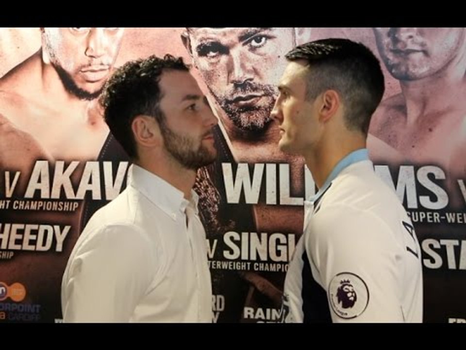 TOMMY LANGFORD v SAM SHEEDY GO HEAD TO HEAD AT THE HAWTHORNS / LANGFORD v SHEEDY (CARDIFF, OCT 22)