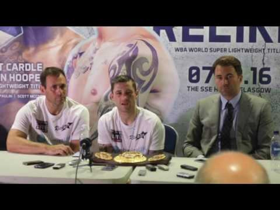 RICKY BURNS POST FIGHT PRESS CONFERENCE AFTER RETAINING WBA SUPER TITLE / BURNS v RELIKH
