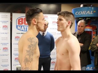 JEZ SMITH v MACAULEY McGOWAN - OFFICIAL WEIGH IN VIDEO & HEAD TO HEAD / SMITH v McGOWAN
