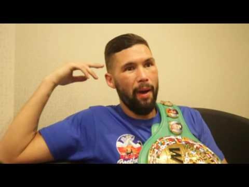 TONY BELLEW REACTS TO DESTROYING BJ FLORES & HIS RINGSIDE ANGER RAGE WITH 'PLAYBOY P****" DAVID HAYE