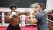 UNREAL RAW POWER! - DAVID HAYE UNLOADS THE HAYEMAKERS IN PAD SESSION WITH TRAINER SHANE McGUIGAN