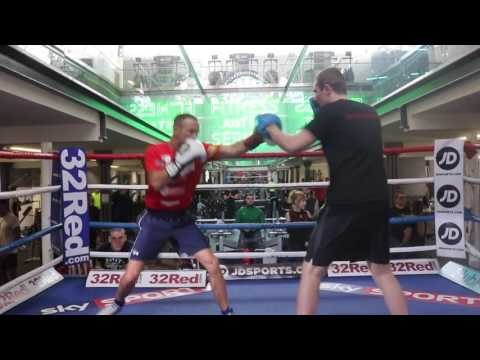 MERSEYSIDE STEVE BROGAN - OFFICIAL PUBLIC WORKOUT IN LIVERPOOL / BELLEW v BJ FLORES