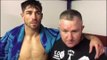PUT ANY SUPER MIDDLEWEIGHT IN WITH JAMIE COX, HE WILL ICE THEM - POST FIGHT INTERVIEW W/ JAMIE COX