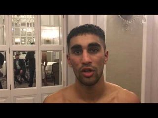 RAZA HAMZA IMPRESSES WITH SHUTOUT POINTS WIN & SAYS HE WOULD LOVE CIARAN McVARNOCK OR BOY JONES JR