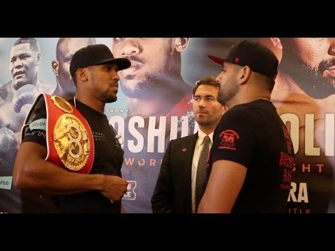ANTHONY JOSHUA v ERIC MOLINA - HEAD TO HEAD @ PRESS CONFERENCE / JOSHUA v MOLINA
