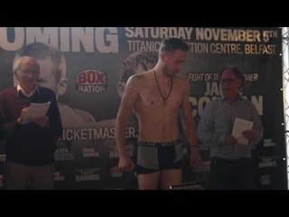 DECLAN GERAGHTY v KHVICHA GIGOLASHVILI - OFFICIAL WEIGH IN