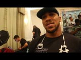 ANTHONY JOSHUA ON ERIC MOLINA, KLITSCHKO, DAVID PRICE, SPARRING RUMOURS & URGES TYSON FURY RETURN