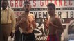 ANDREW SELBY v JAKE BORNEA - OFFICIAL WEIGH IN & HEAD TO HEAD / SELBY v BORNEA