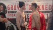 GEORGE GROVES v EDUARD GUTKNECHT - OFFICIAL WEIGH IN & HEAD TO HEAD / GROVES v GUTKNECHT