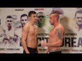 THE BLADE - JAKE BALL v JJ McDONAGH - OFFICIAL WEIGH IN VIDEO & FACE OFF / BIG CITY DREAMS