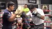 MIKEY GARCIA IN CAMP SMASHING THE PADWORK WITH PRECISION & ACCURACY WITH TEAM GARCIA