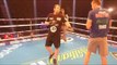 HOSEA BURTON SMASHES THE PADS WITH TRAINER JOE GALLAGHER IN MANCHESTER / JOSHUA v MOLINA