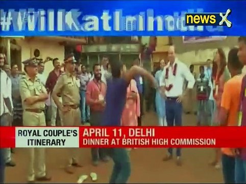 Royal Couple Kate Middleton and Prince William interacts with the beneficiaries of an NGO