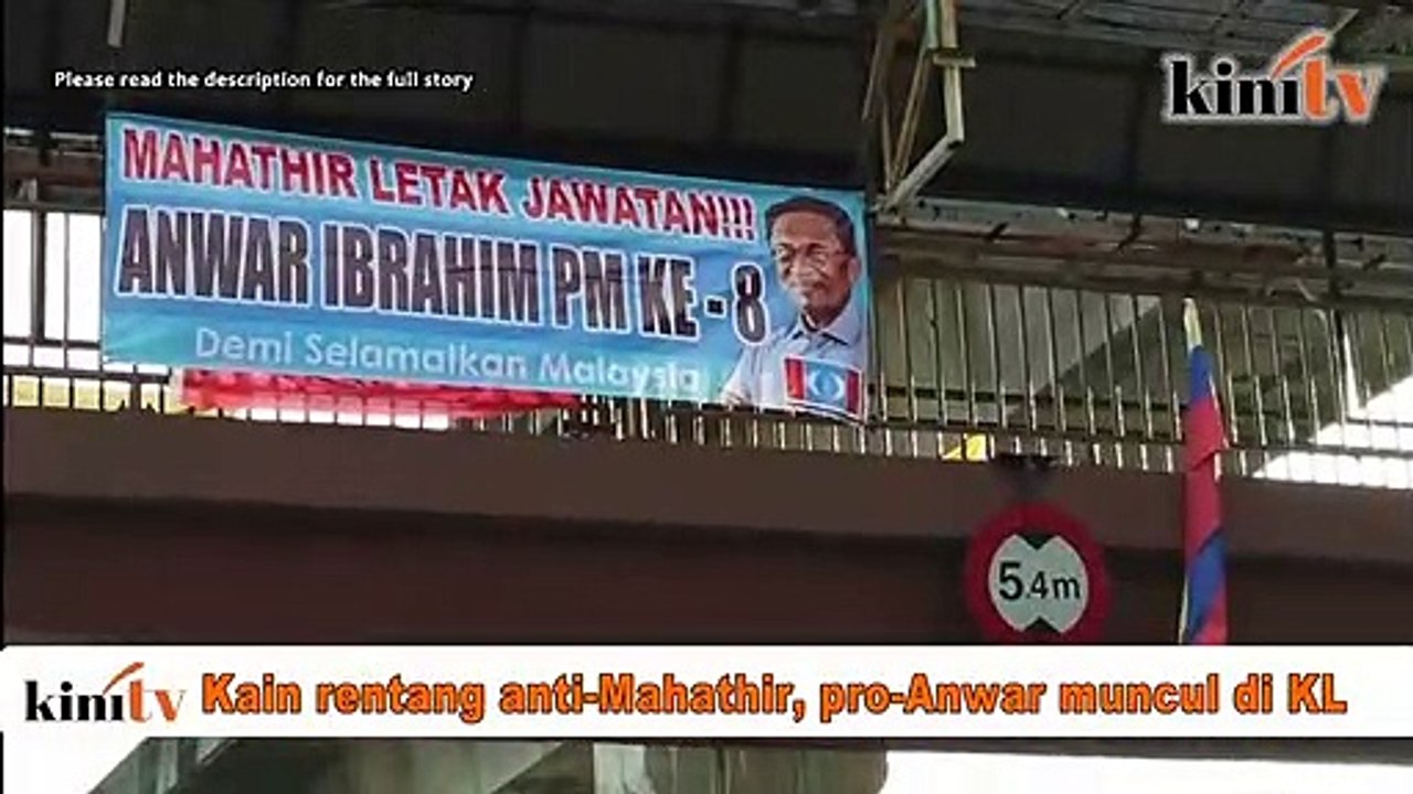 'Mahathir letak jawatan!!! Anwar Ibrahim PM Ke-8' muncul di KL