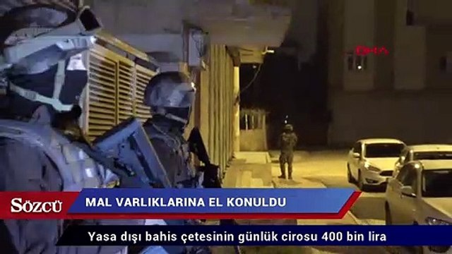 Yasa dışı bahis çetesinin günlük cirosu 400 bin lira