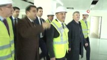 Ulaştırma ve Altyapı Bakanı Cahit Turhan, Konya yeni gar inşaatında ve Konya Lojistik Merkezi'nde incelemelerde bulunuyor