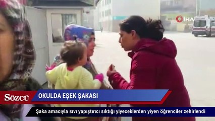 İlkokulda öğrencinin yapıştırıcı şakasıyla 20 arkadaşı hastaneye kaldırıldı
