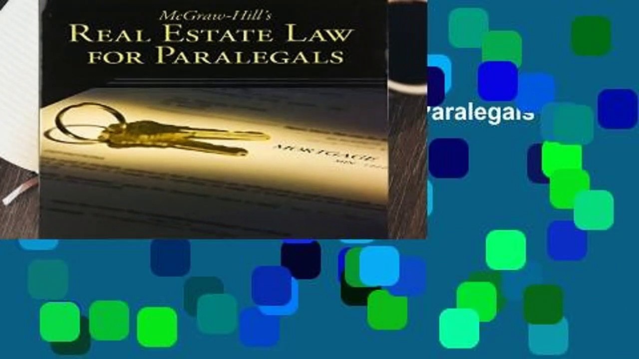McGrawHill s Real Estate Law for Paralegals video Dailymotion